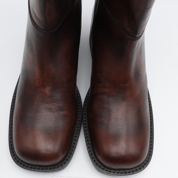 NEW Size 8.5 Women's Free People Dana Distressed Pull-On Leather Boots - Picture 5 of 15